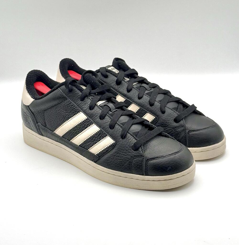 VTG 2005 Adidas Super Skate Lo Black Leather Cream Chalk 950977 Men's Size 11